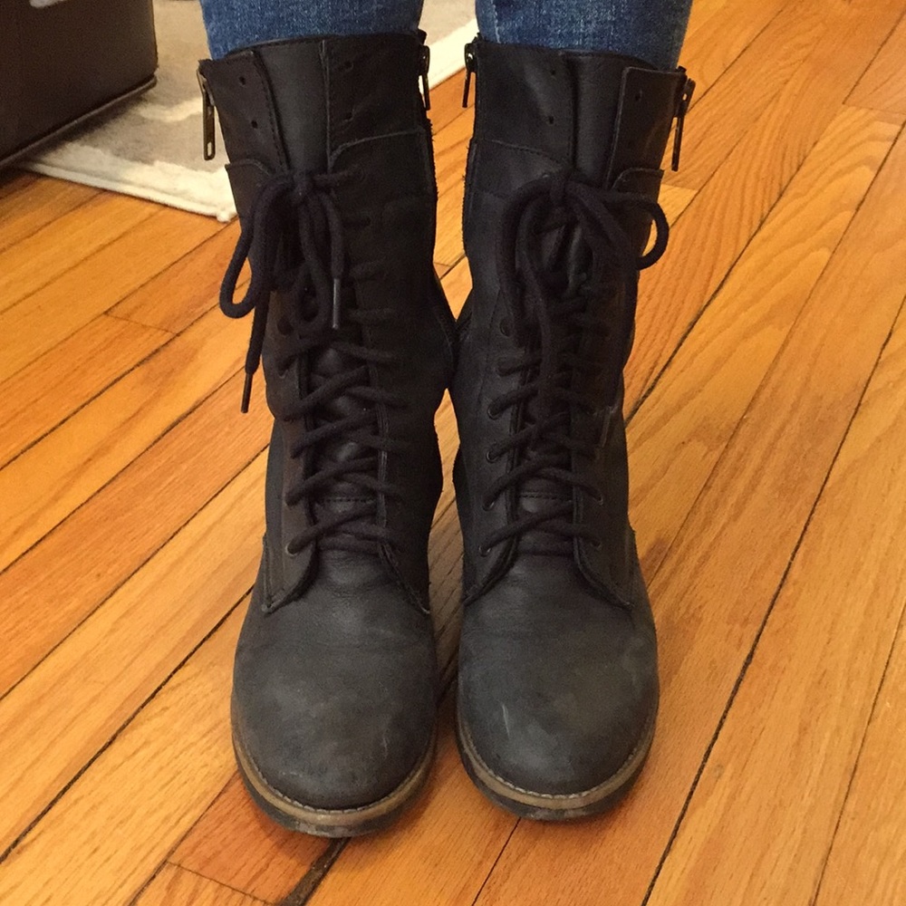 Steve Madden Half calf combat boots size 6.5